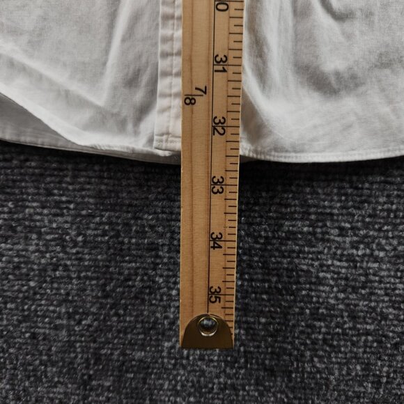 Brooks Brothers Button-Down Cotton XL White Mens Shirt Pocket Business Solid - Picture 12 of 16